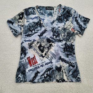 Charbell Paris Western Wild West Y2K 90's Retro Top